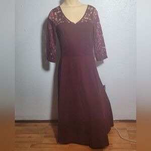 Elegant Bbonlinedress Burgundy Dress - Size Small NWOT